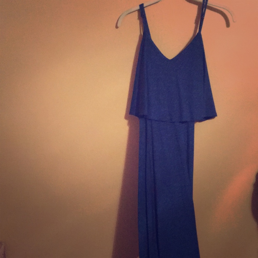 Ruffle top maxi dress